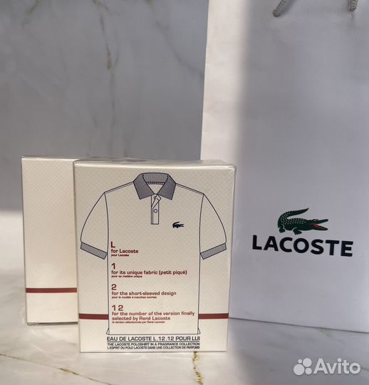 Духи мужские lacoste L12.12 pour lui