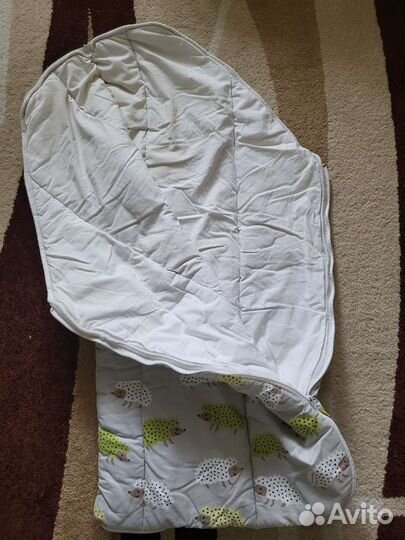 Детский тёплый спальный мешок на молнии