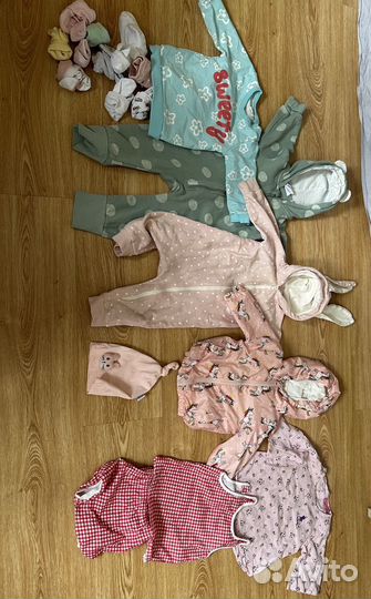 Детские вещи пакетом 68 74 на девочку