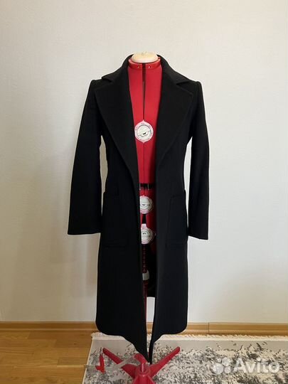 Пальто Mac&Co черное, шерсть 36 размер