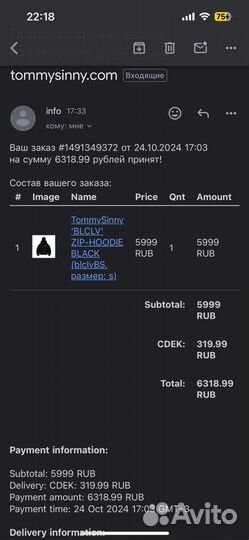 Зип худи tommy sinny с балаклавой