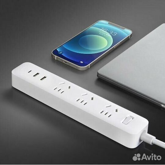 Удлинитель Xiaomi Mi Power Strip 20W 2A1C (xmcxb0