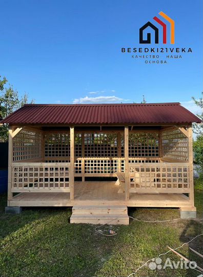 Беседка садовая под ключ