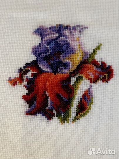 Остатки от набора вышивки крестом