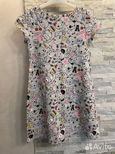 Платье H&M 130 см трикотажное