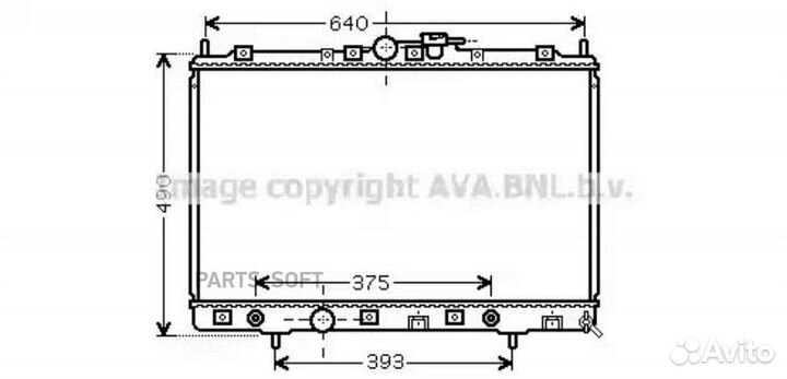 Радиатор mitsubishi pajero pinin 99