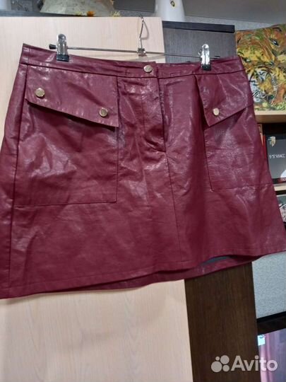 Кожаная юбка zara