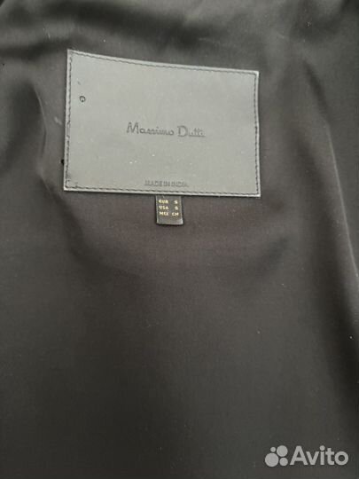 Кожаная куртка косуха massimo dutti S