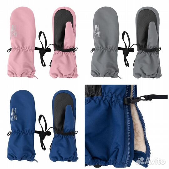 Краги варежки зимние овчине с шерстью oldos олдос