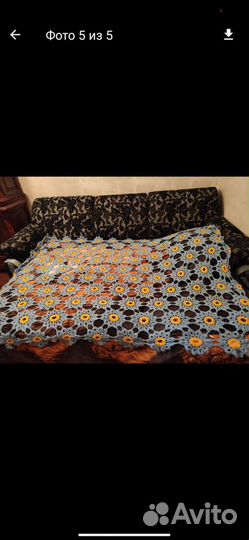 Плед-скатерть ручной работы