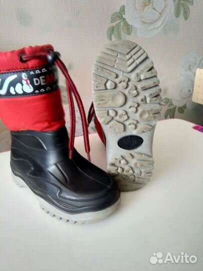 Сапоги для девочки два вида и размера