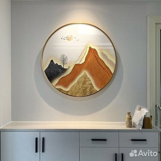 Картины маслом Абстракция горы Домашний декор