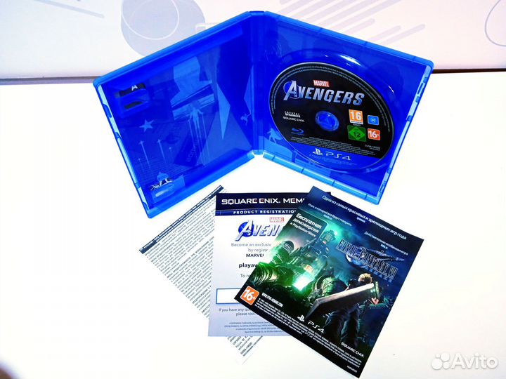 Диск для PS4 Marvels Avengers (Мстители) б/у