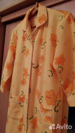 Продам мохровый халат,длинный, размер 46-48