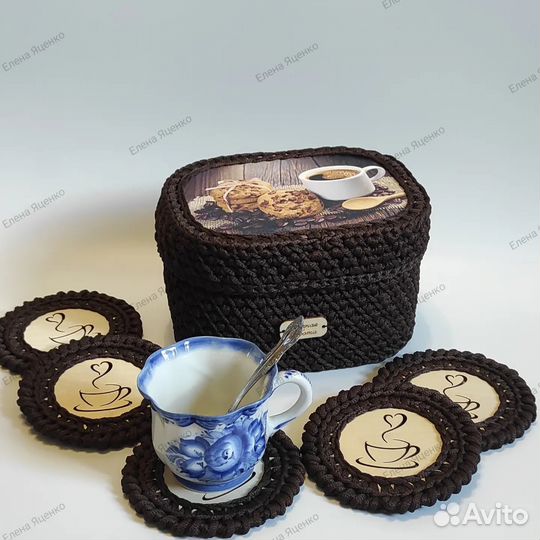 Набор для чаепития вязаный крючком