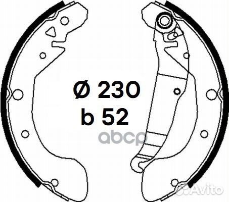 Колодки тормозные барабанные зад Daewoo Rezzo