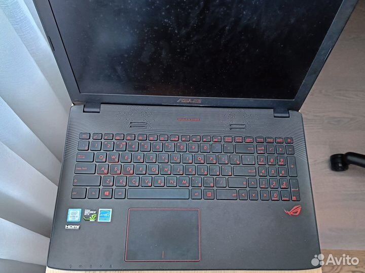 Ноутбук Asus ROG GL552WV i5/16/ssd512/gtx960/WiFi6