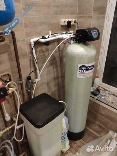 Система очистки воды. Фильтр обезжелезивания. Очит