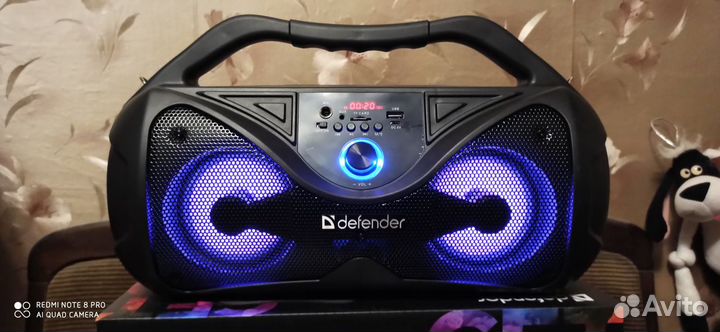 Defender G108,басовитая,мощная-20W с пультом,новая