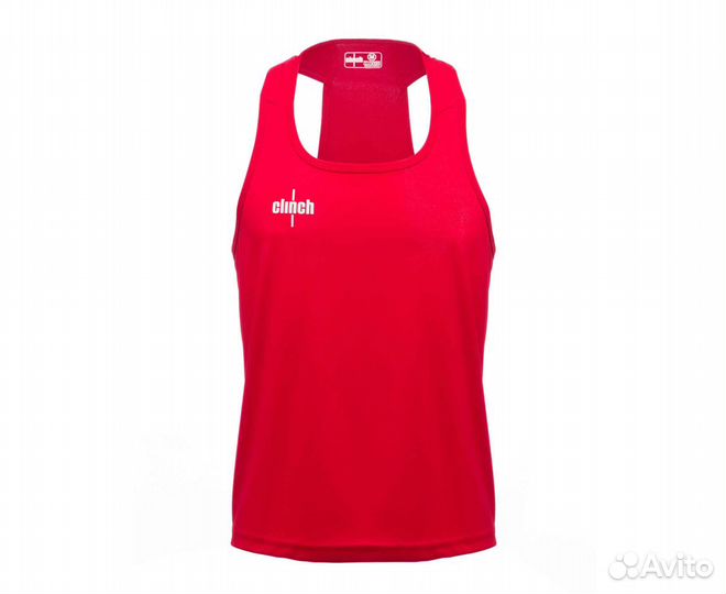 Майка боксерская clinch olimp красная C116