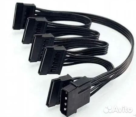 Переходник питания molex - 5 SATA