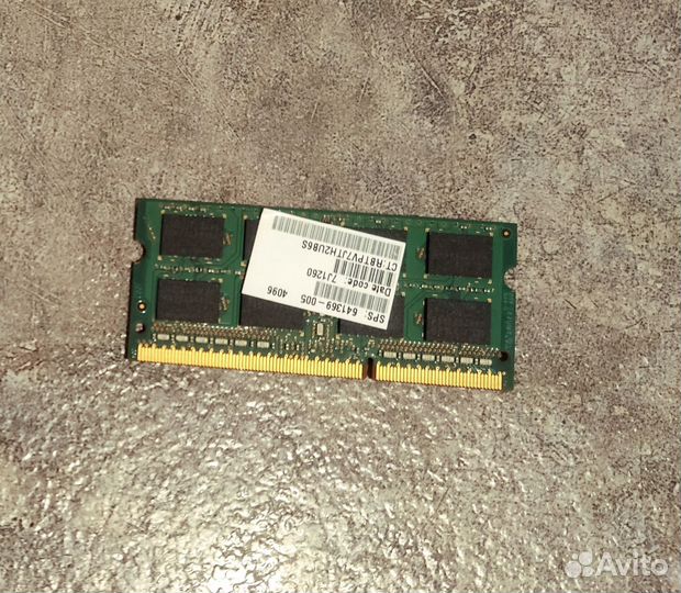 Оперативная память DDR3 Samsung 4 Gb So-Dimm
