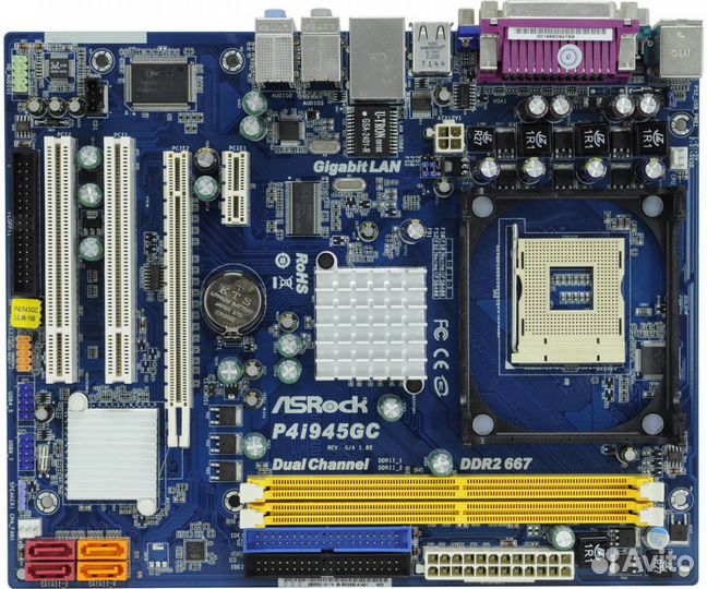 Мат. плата asrock socket 478 DDR2 Новая