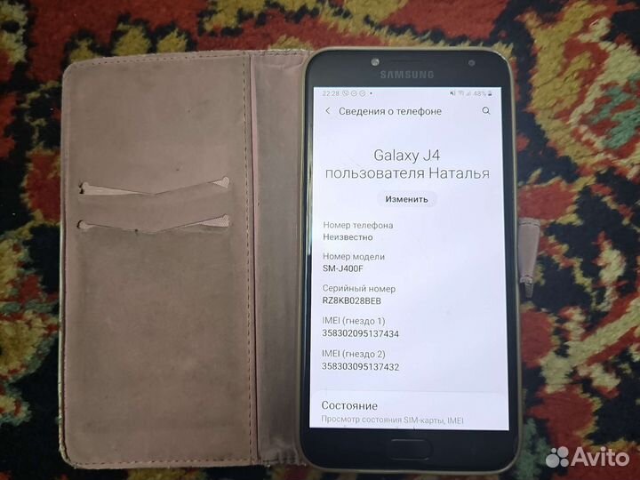 Телефон Samsung j4