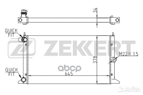 Радиатор охл. дв. Ford Galaxy 95- Seat Alhambr