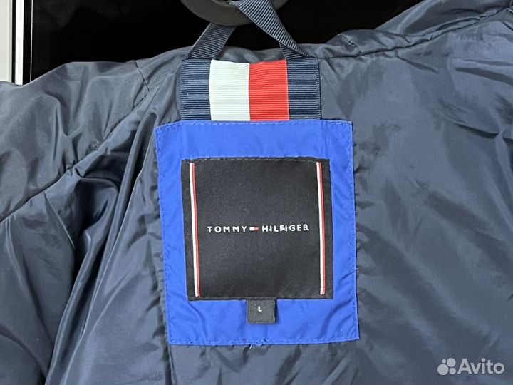 Пуховик Tommy Hilfiger синий