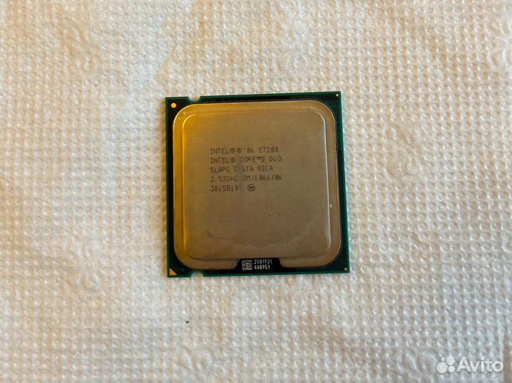 Процессор inte core 2 duo e7200, 2,53Ghz