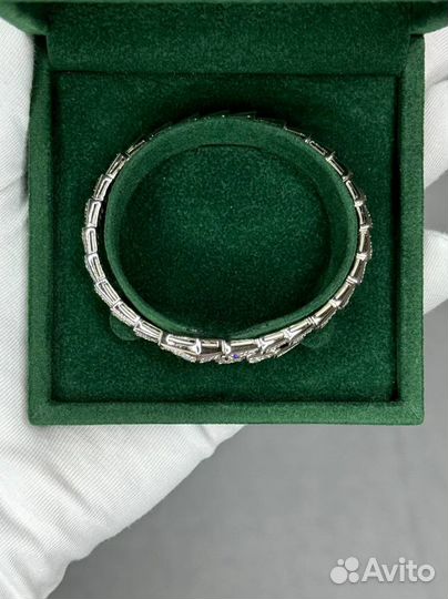 Браслет Bvlgari Serpenti бриллианты серебро
