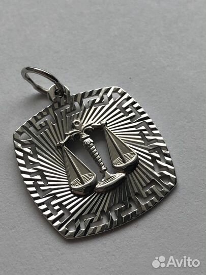 Серебряная подвеска «Весы»