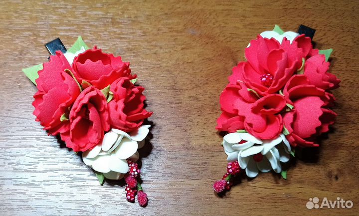 Заколка для волос ручной работы