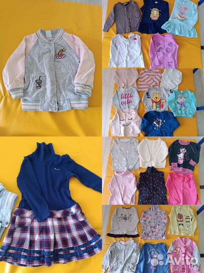 Большой пакет вещей на девочку 86-92-98