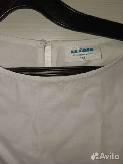 Блузка с баской школьная 164