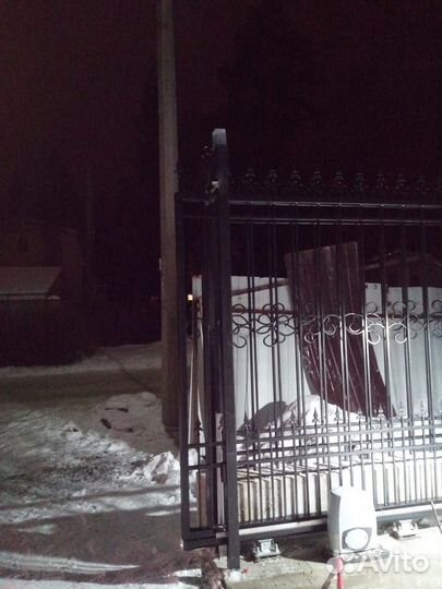 Откатные ворота с автоматикой