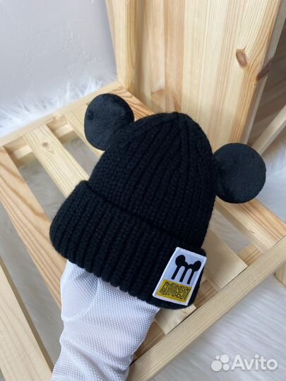 Шапка детская Микки с ушками от 0-5 лет