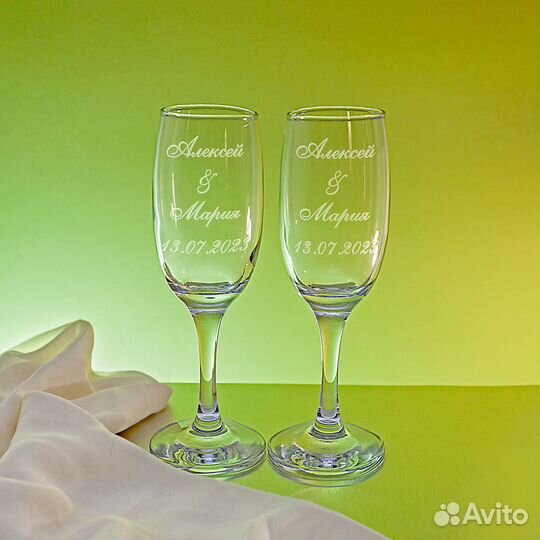 Бокалы и фужеры с гравировкой