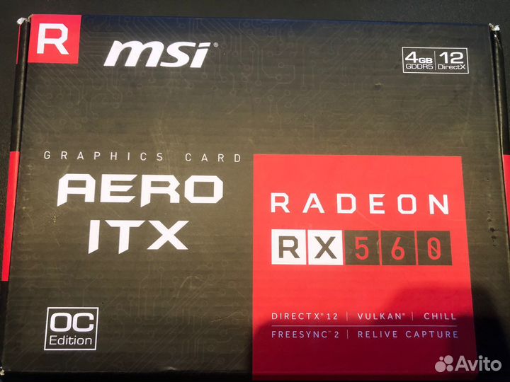 Видеокарта rx 560 4gb msi
