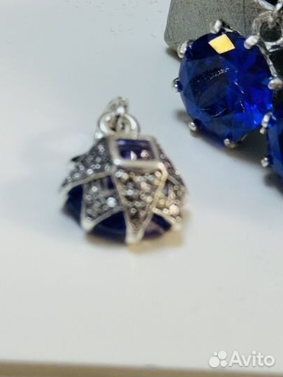 Серебряный комплект новый