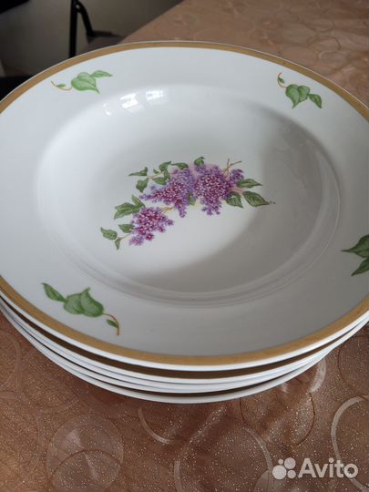 Тарелки суповые глубокие дулево СССР. 1000 за 5 шт