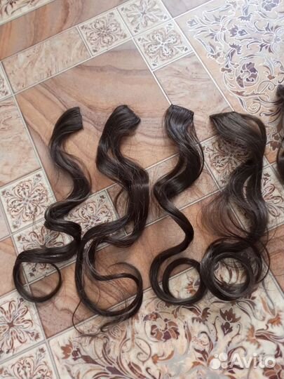 Искусственные волосы волнистые