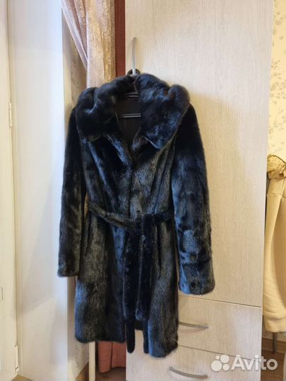 Шуба норковая с капюшоном 42 44