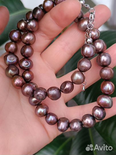 Бусы натуральный жемчуг Касуми 10-12 мм