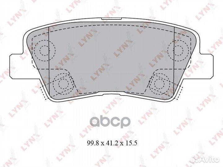 Колодки тормозные дисковые BD-3620 lynxauto
