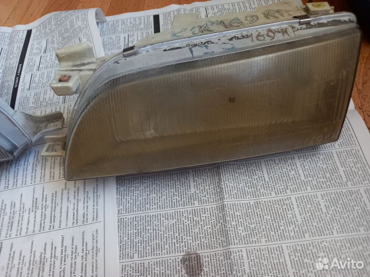 Фара правая и правый габарит на 104 Короллу