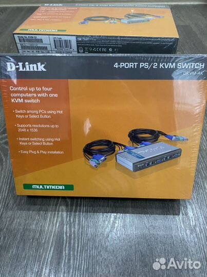 Переключатели D-link dkvm-4K, KVM-121 новые
