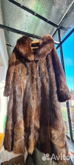 Шуба из нутрии, размер 54