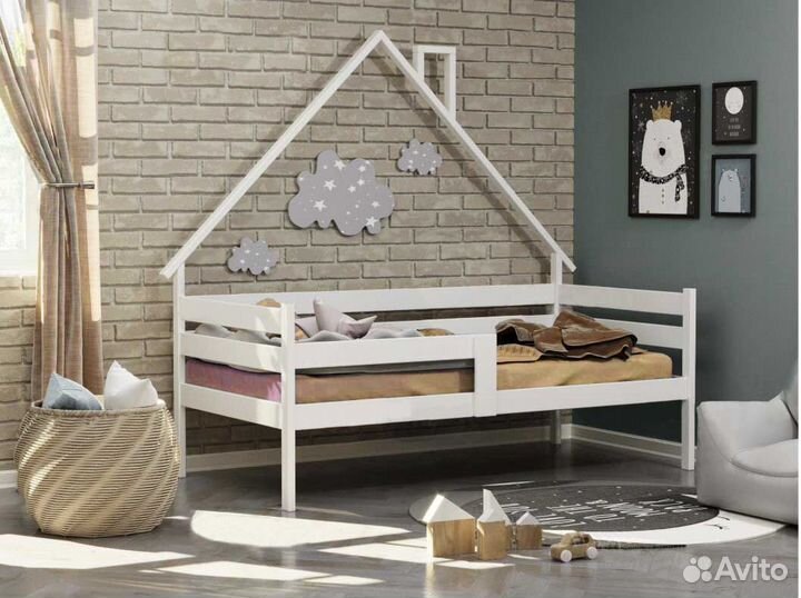 Кроватка MY place высокий бортТеремок для малыша и